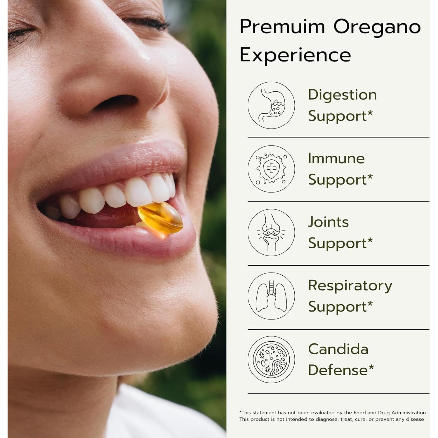 Cápsulas de Aceite de Orégano Orgánico AROMAVITA 60 Softgels