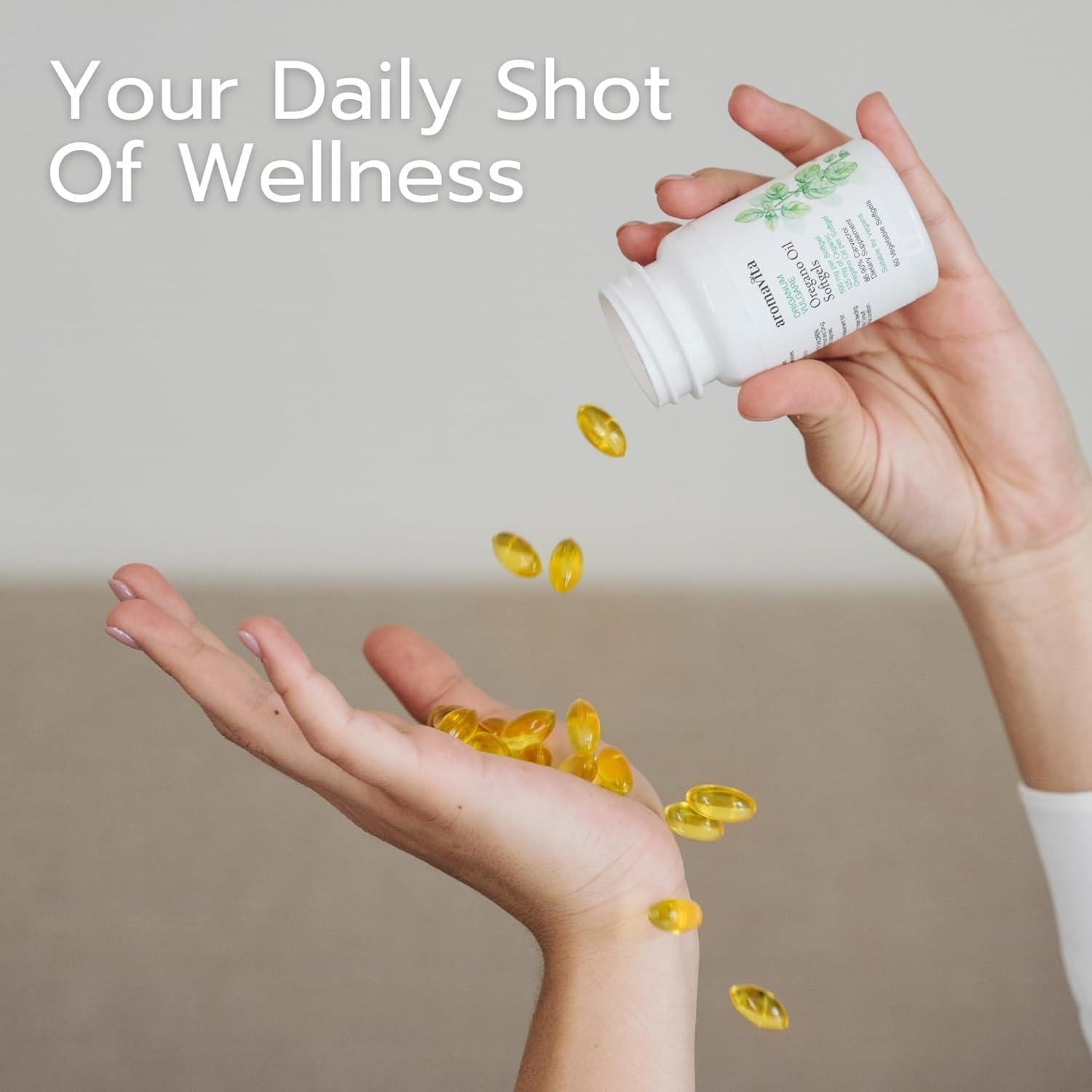 Cápsulas de Aceite de Orégano Orgánico AROMAVITA 60 Softgels