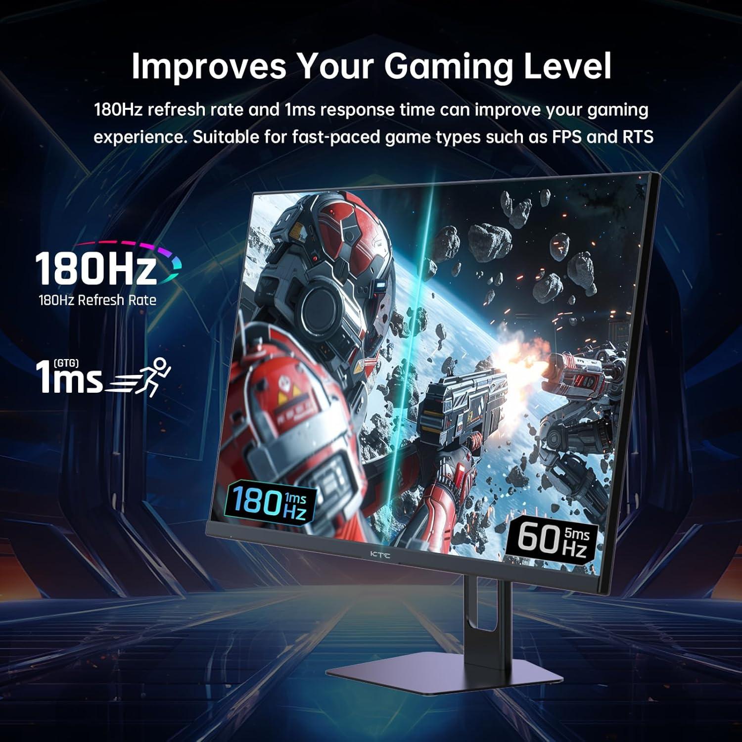 Monitor Gamer KTC H27T22S 27" QHD 180Hz 1ms IPS