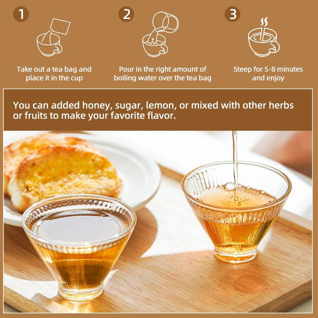 Té de Raíz de Bardana WOGORGT - 40 Bolsitas Sin Cafeína