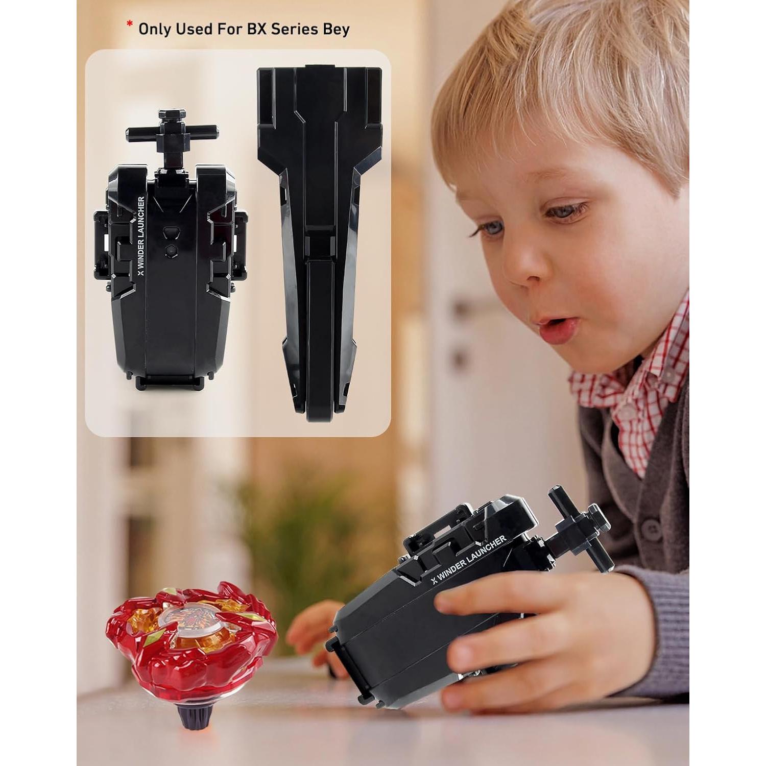 Lanzador Bey Blade Burst Desamvap BX Negro con Agarre