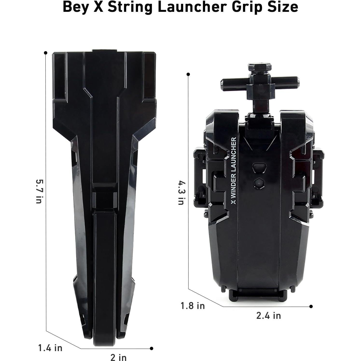 Lanzador Bey Blade Burst Desamvap BX Negro con Agarre