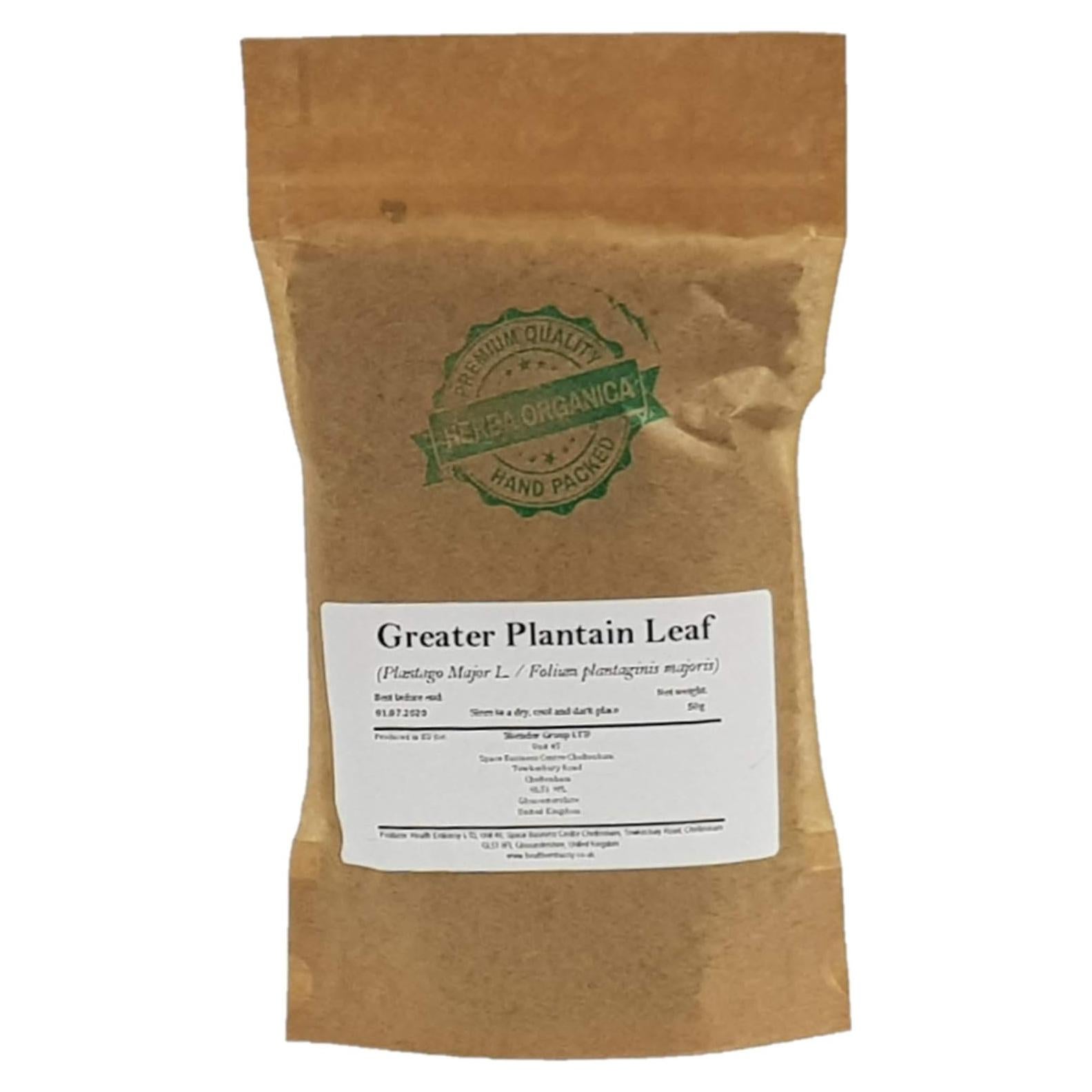Té Herbal Hoja de Plátano Mayor Orgánica Shender 50g