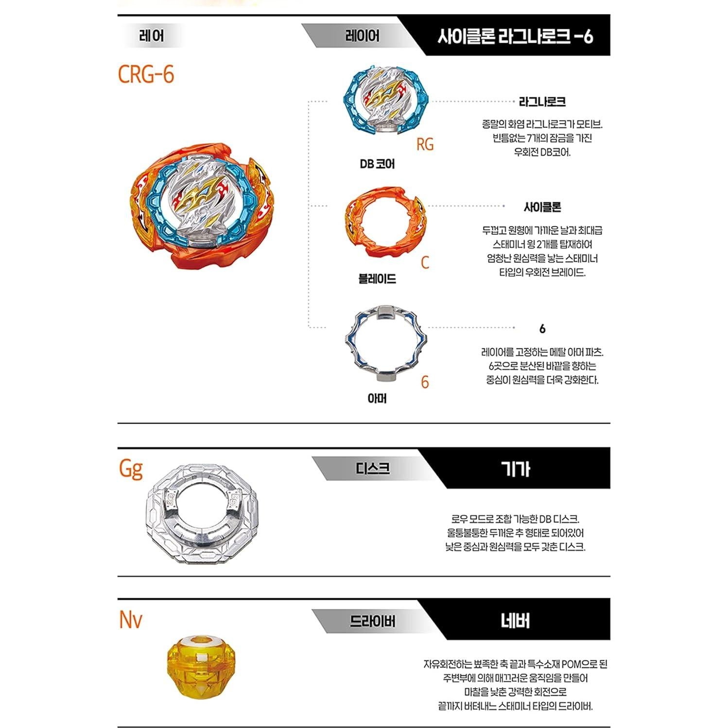 Battling Tops Burst B-181 Booster Aleatorio 6 Tipos