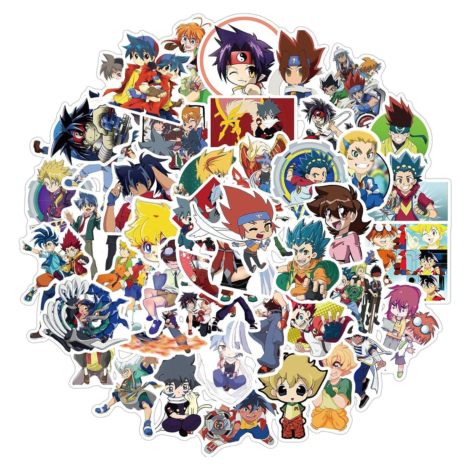 50 Stickers de Vinilo Impermeables YMMRSK Espadas Anime