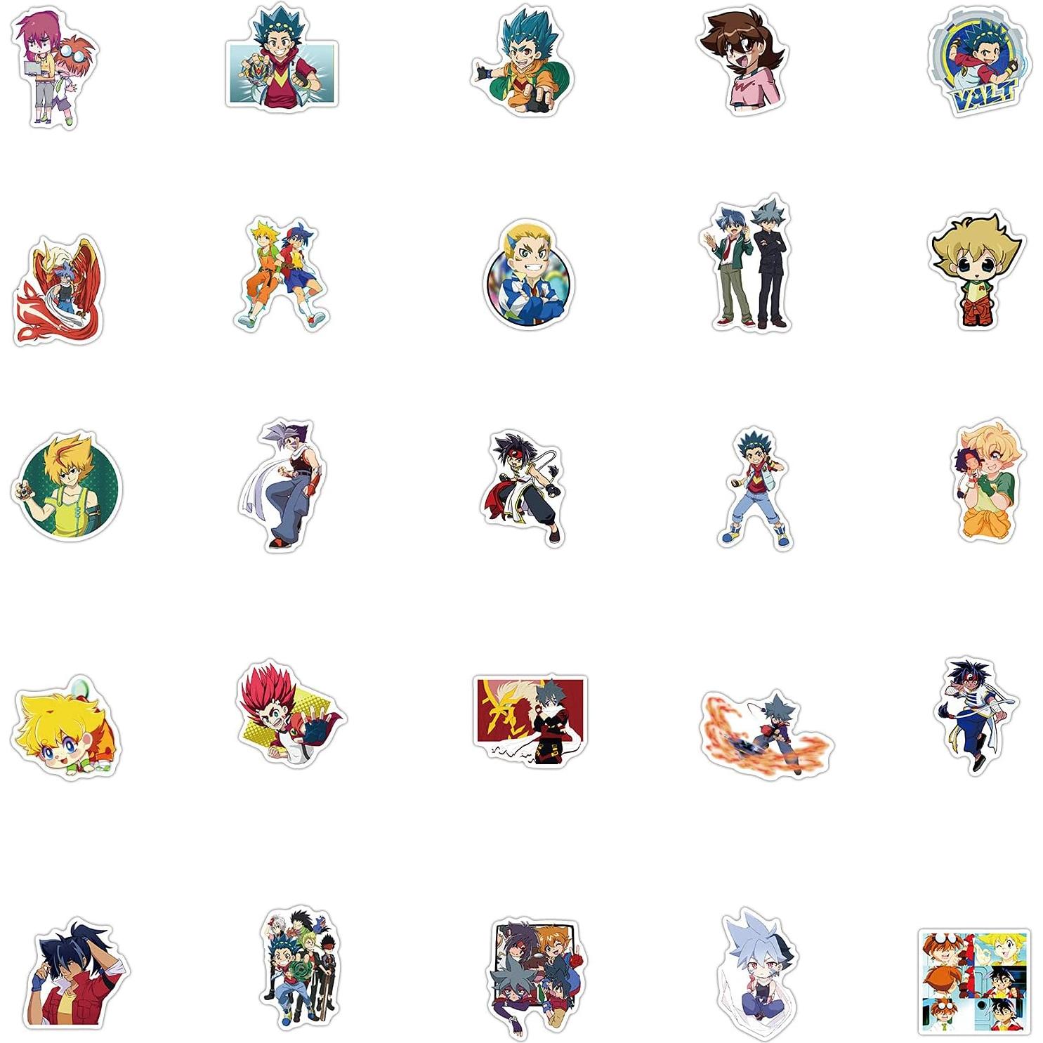 50 Stickers de Vinilo Impermeables YMMRSK Espadas Anime