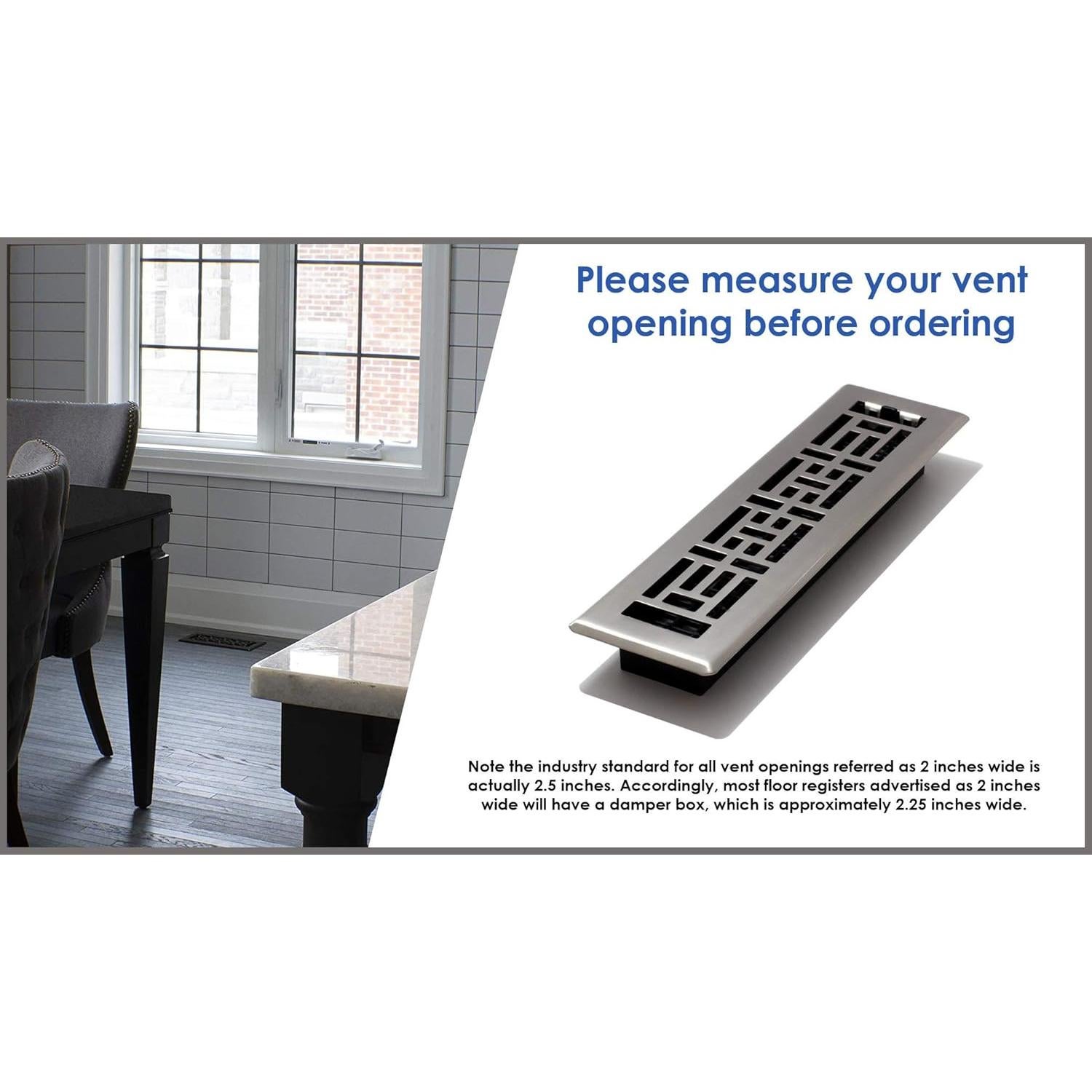 Rejilla de Piso Decor Grates AGH212-BLK, 5x30 cm, Negro Texturizado