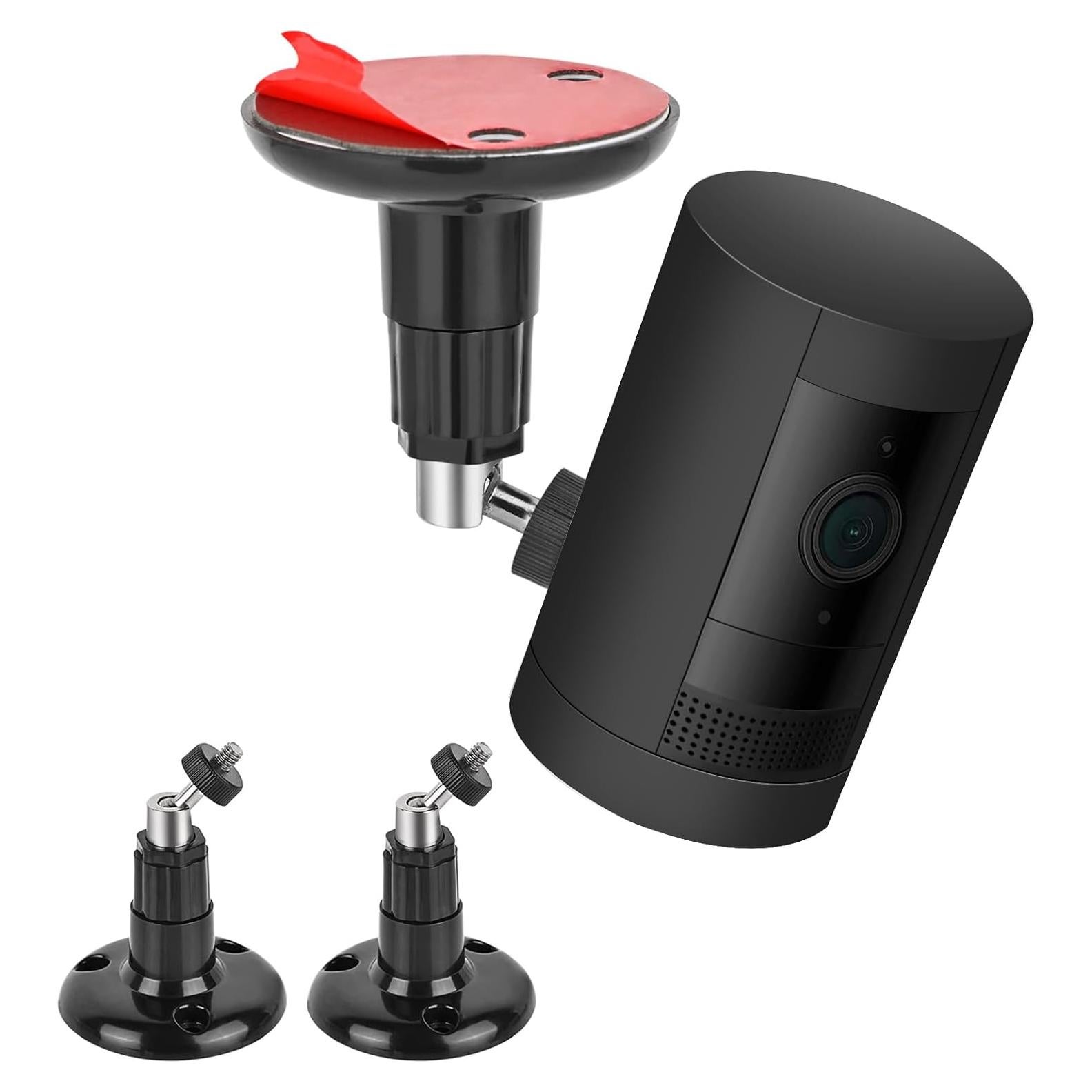 Soporte de Pared Adhesivo para Cámara Ring - 2 Paquetes, Negro