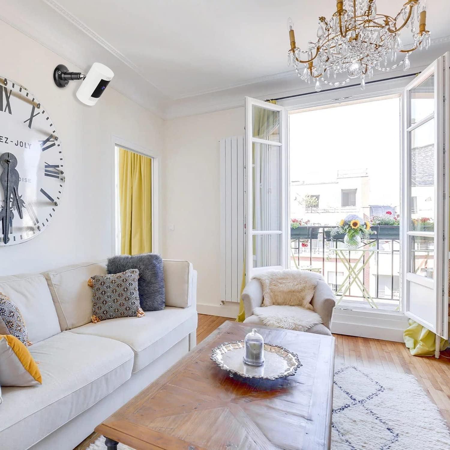 Soporte de Pared Adhesivo para Cámara Ring - 2 Paquetes, Negro