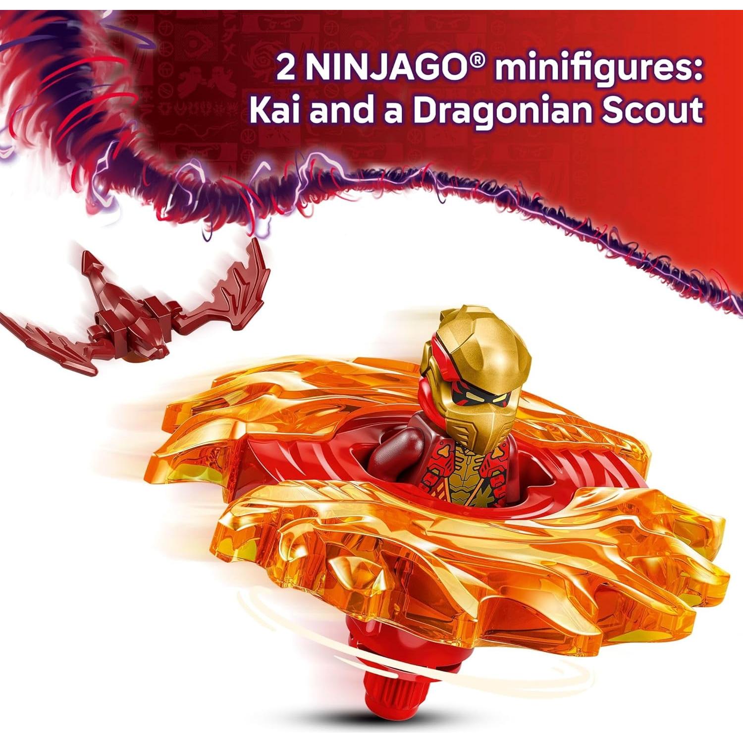 LEGO NINJAGO Spinner Dragón de Kai - Juguete 2 Minifiguras