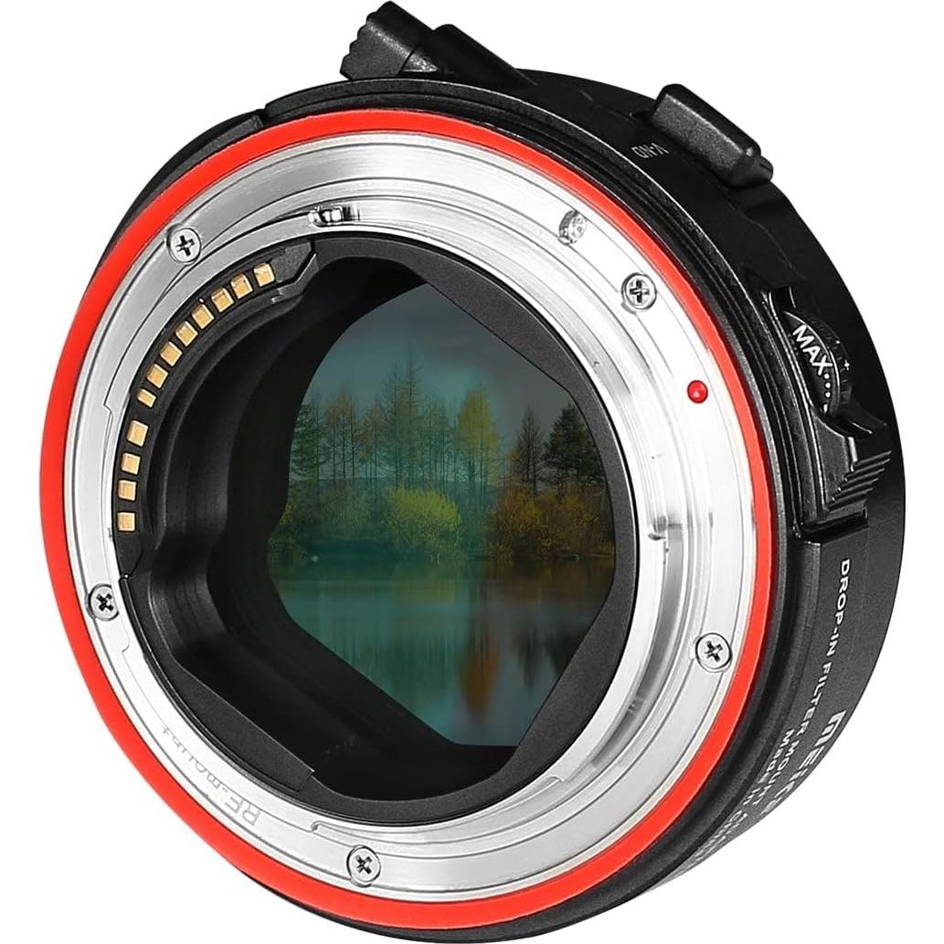 Adaptador Meike MK-EFTR-C para Canon EF a EOS R con Filtro ND y UV