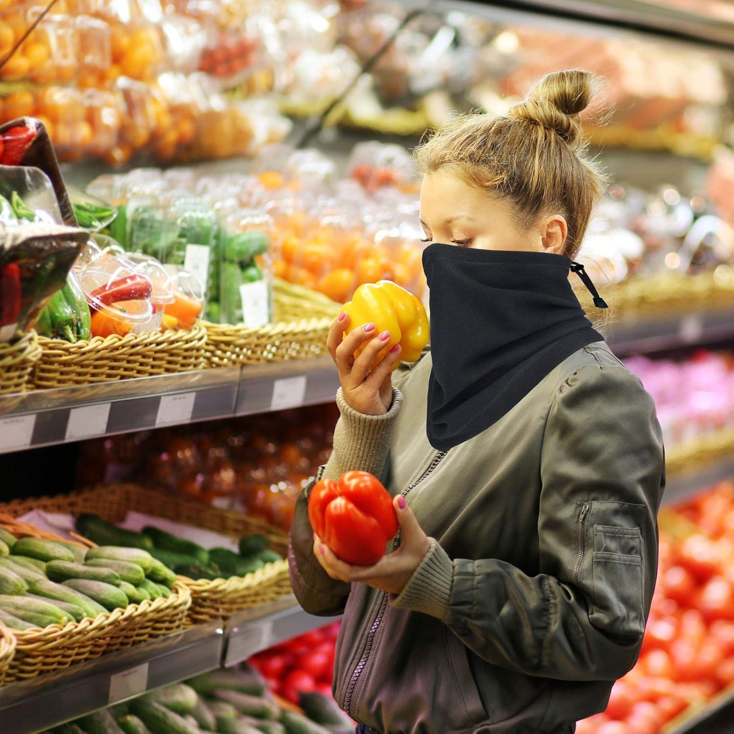 Bufanda Calentadora de Cuello Obacle con Máscara Facial Ajustable