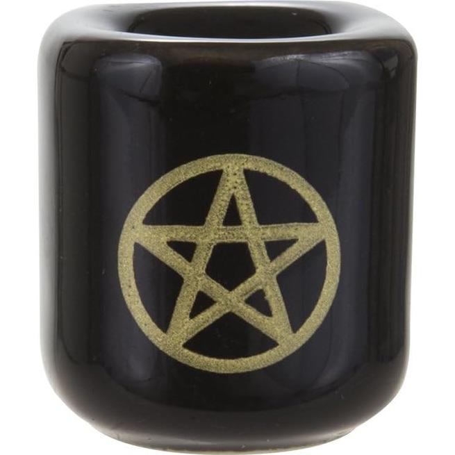 Soporte de Vela Cerámica Dorada Mega Velas - 5 Pcs