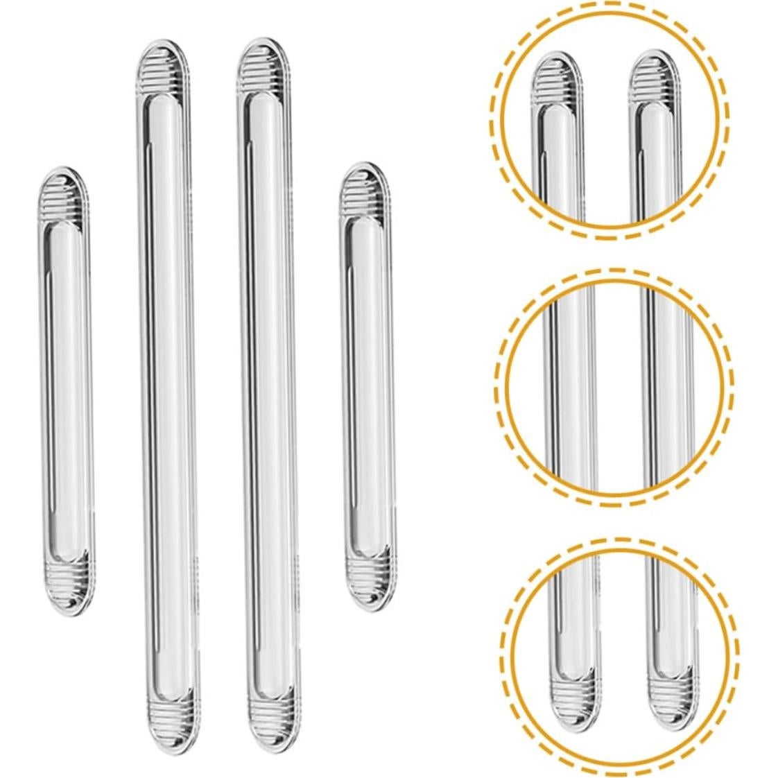 Tiras de Protector de Parachoques FUNOMOCYA 4 Piezas Silicona