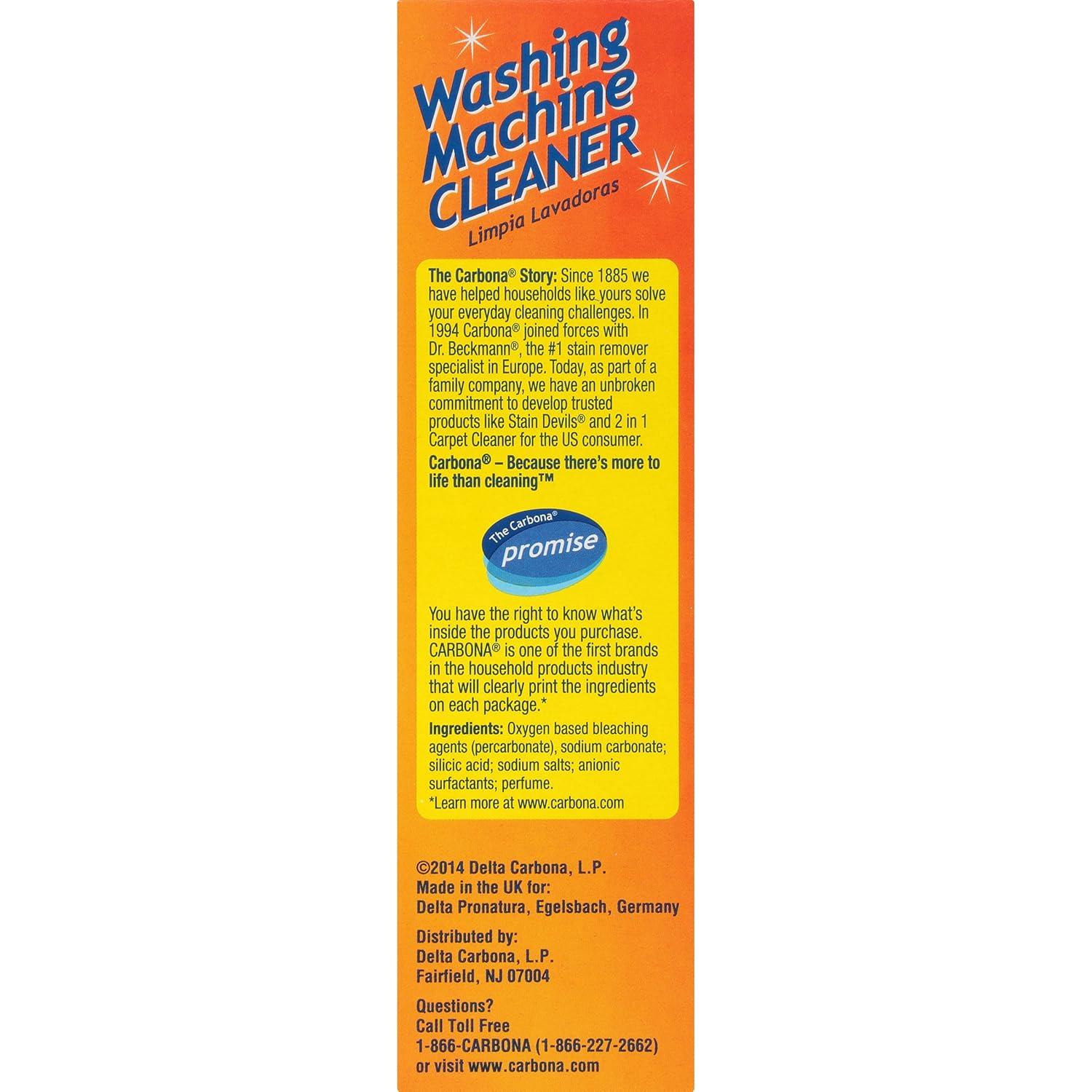 Limpiador de Lavadora Carbona 299g | Elimina Olores y Residuos