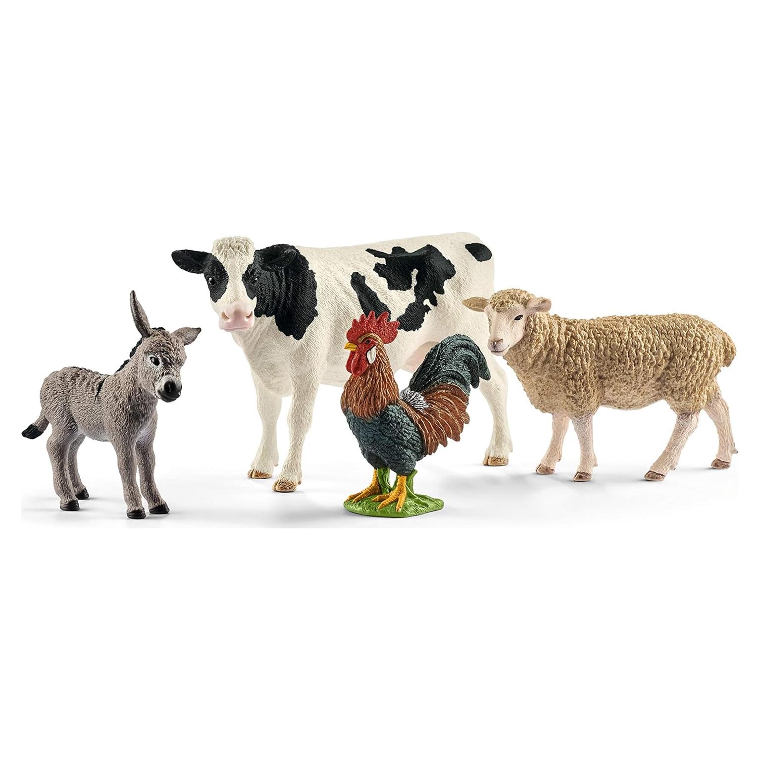Schleich Set Inicial Mundo de Granja - 4 Animales Coleccionables