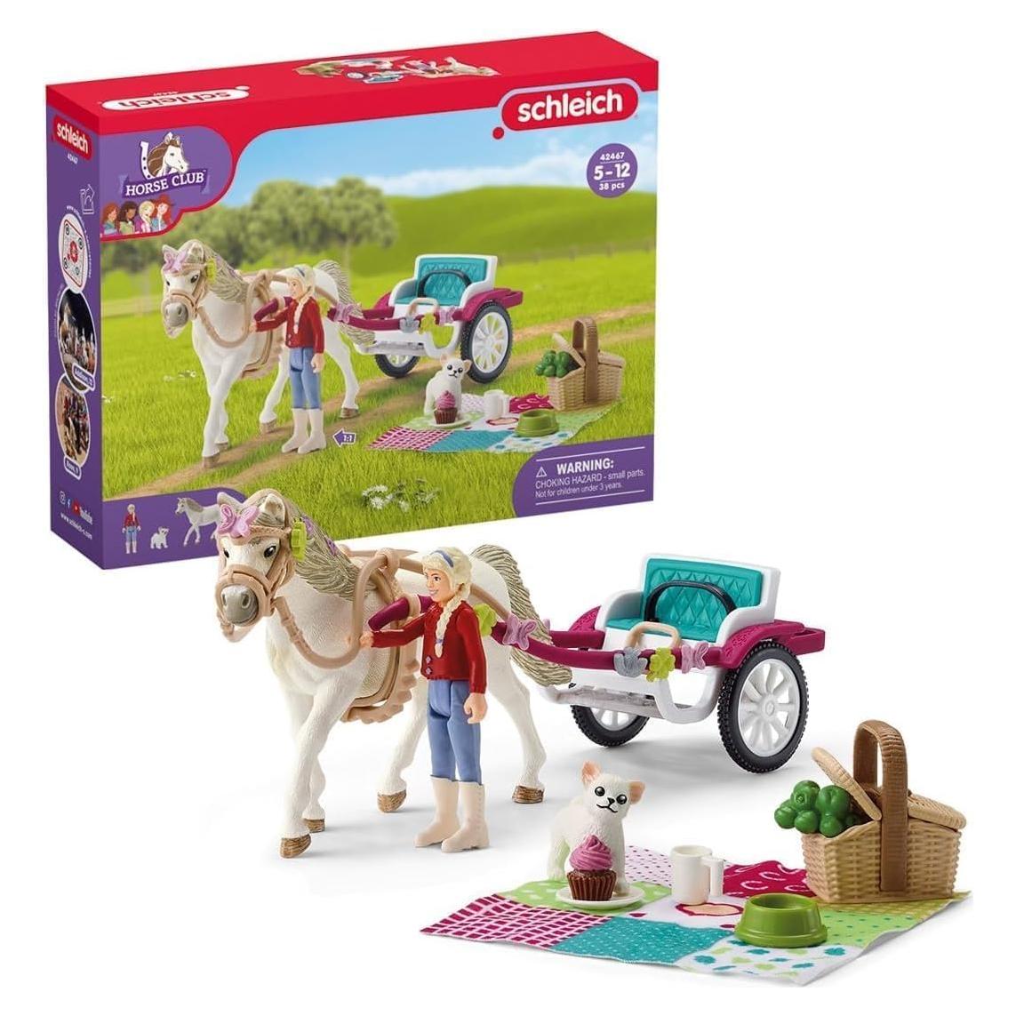 Set de Juego Schleich Paseo en Carroza con Picnic 38 Pzs