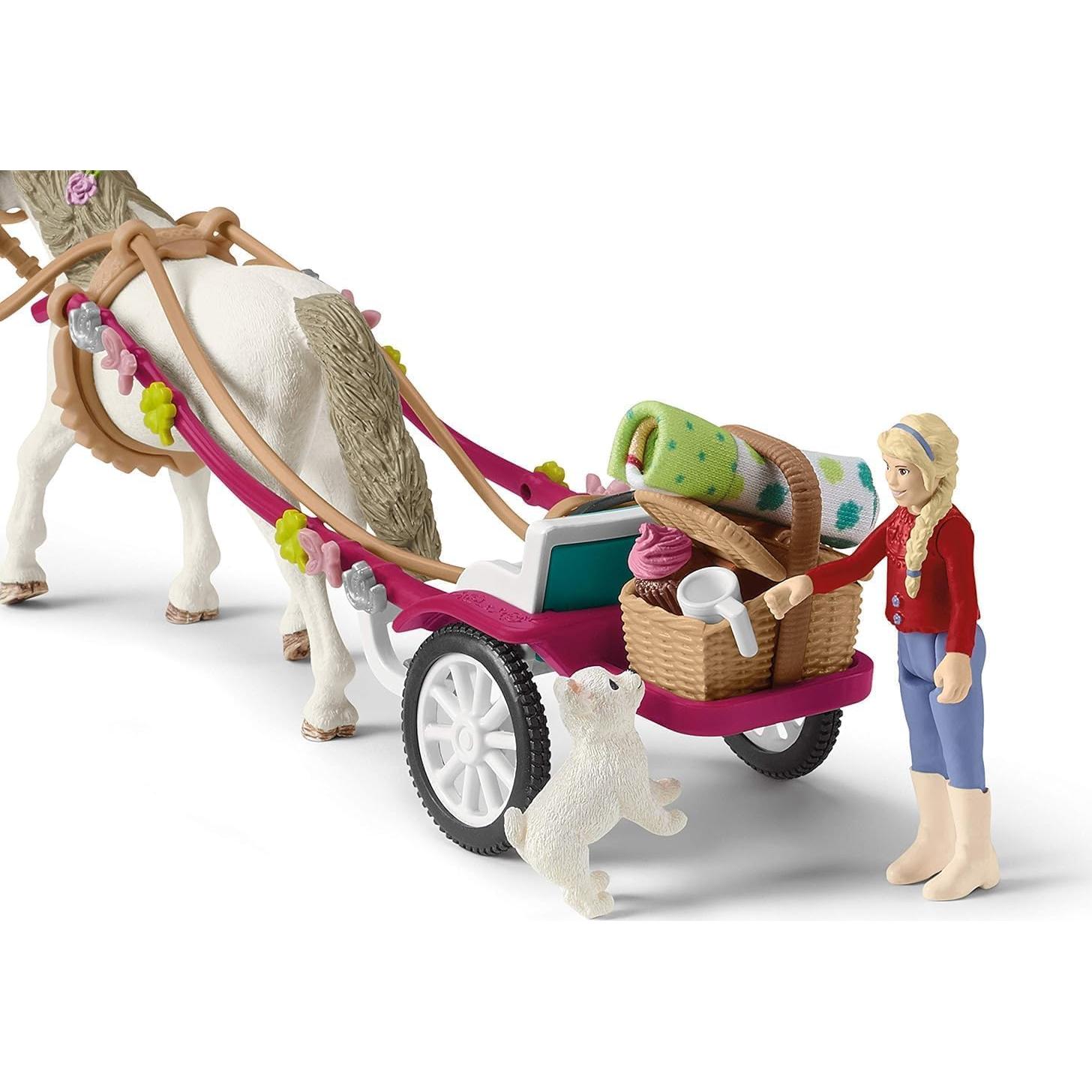 Set de Juego Schleich Paseo en Carroza con Picnic 38 Pzs