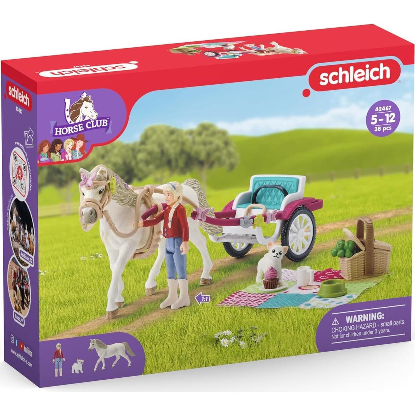 Set de Juego Schleich Paseo en Carroza con Picnic 38 Pzs