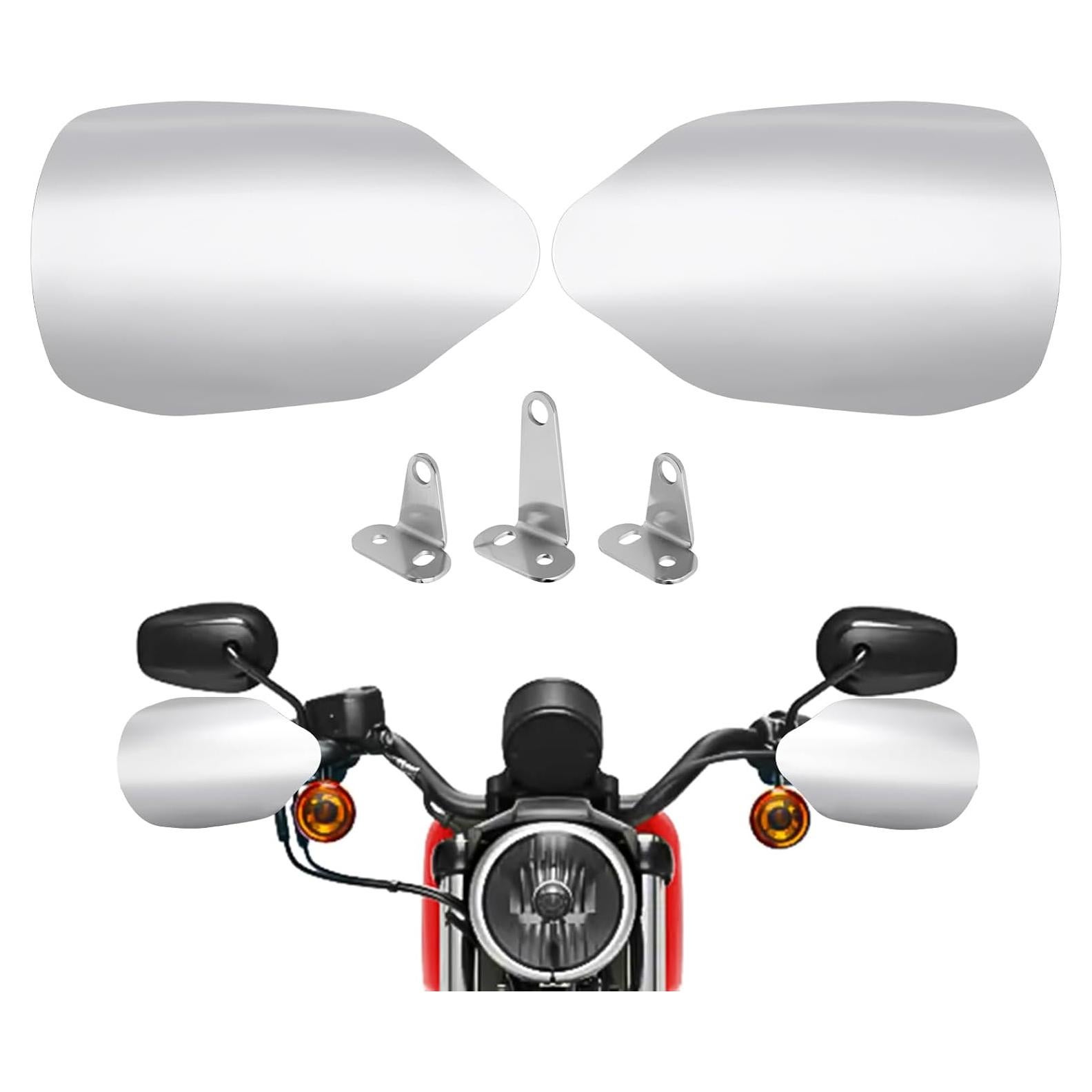 Guardamanos de Acero Inoxidable Benlari para Harley 2007-2023