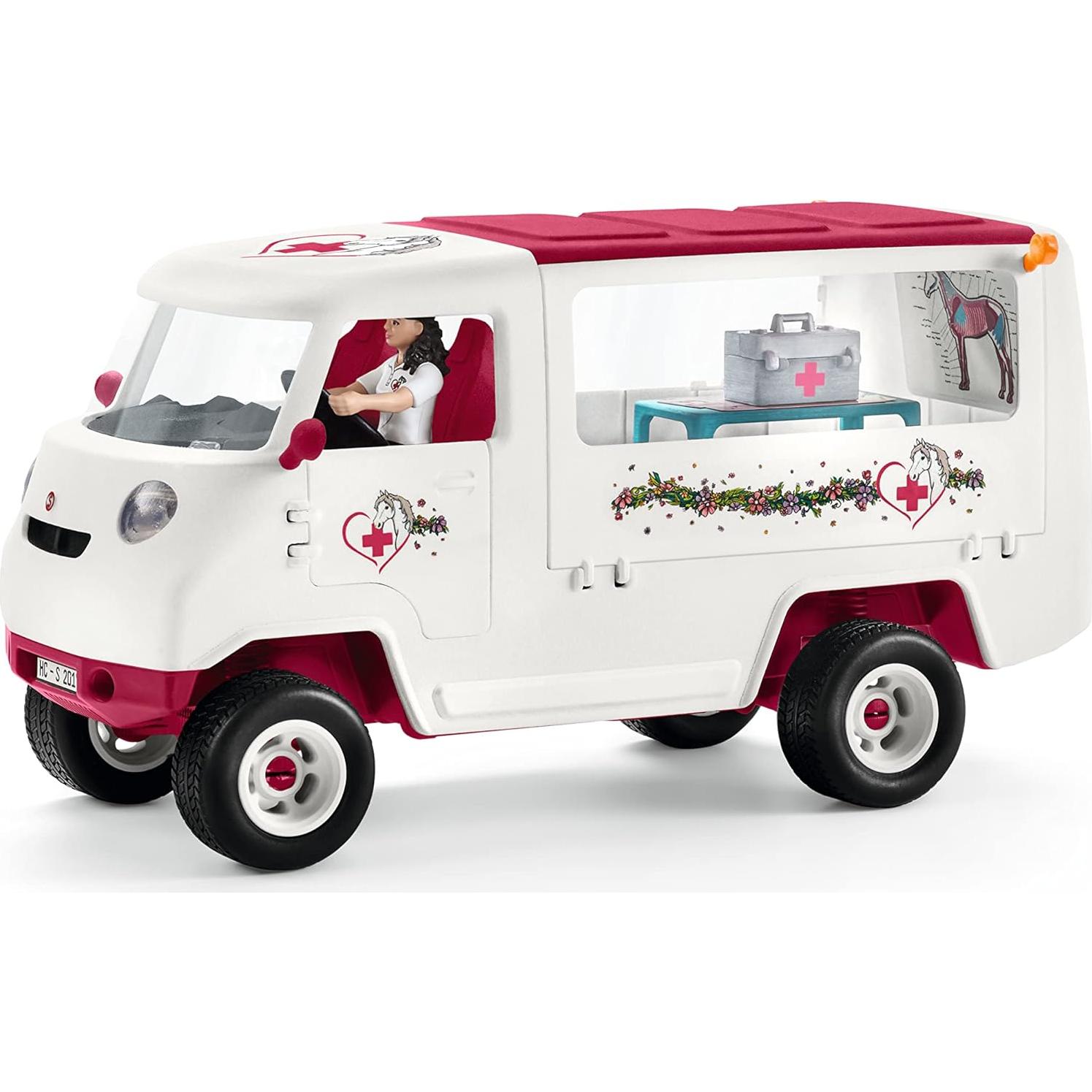 Veterinario Móvil Schleich con Potro Hanoveriano y Kit