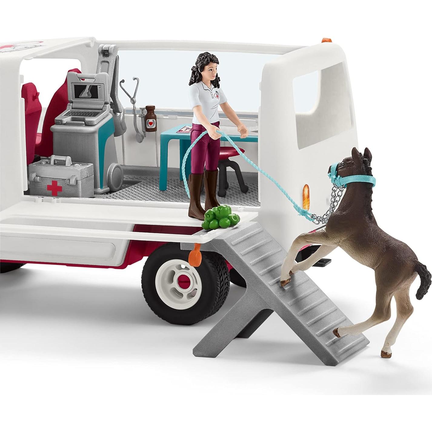 Veterinario Móvil Schleich con Potro Hanoveriano y Kit