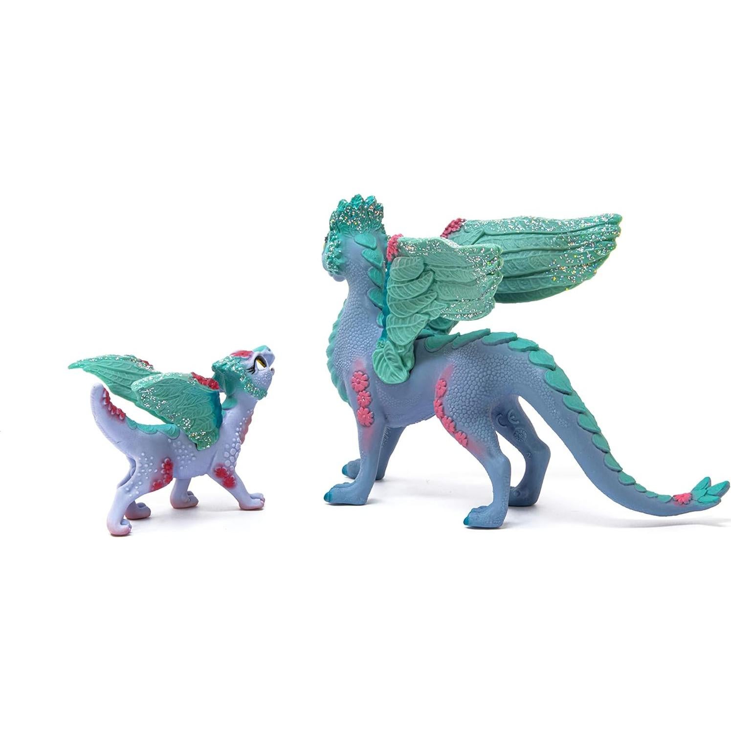 Schleich Dragón de Flor y Bebé - Set de 2 Figuras 70592