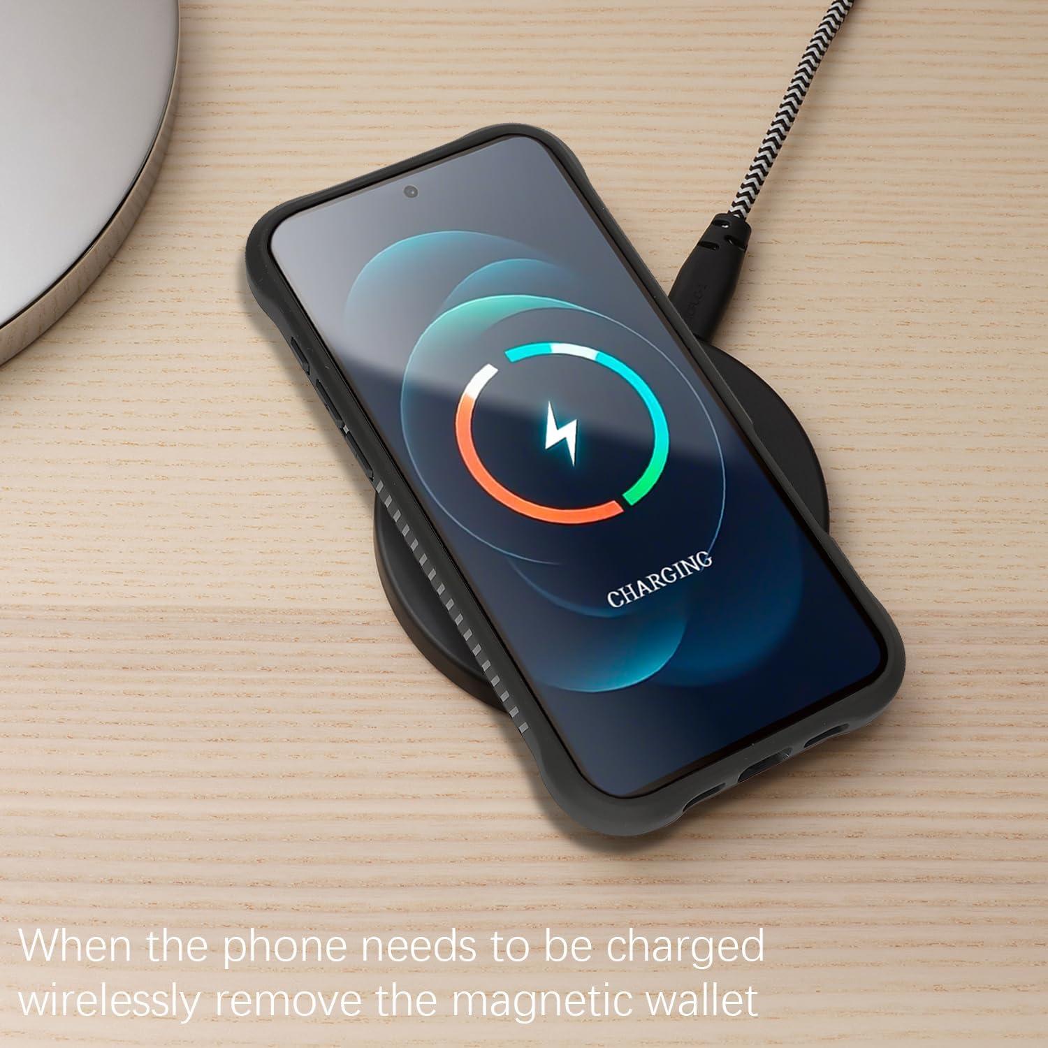 Funda CoozCase para iPhone 16 Pro Max con soporte y tapa cámara