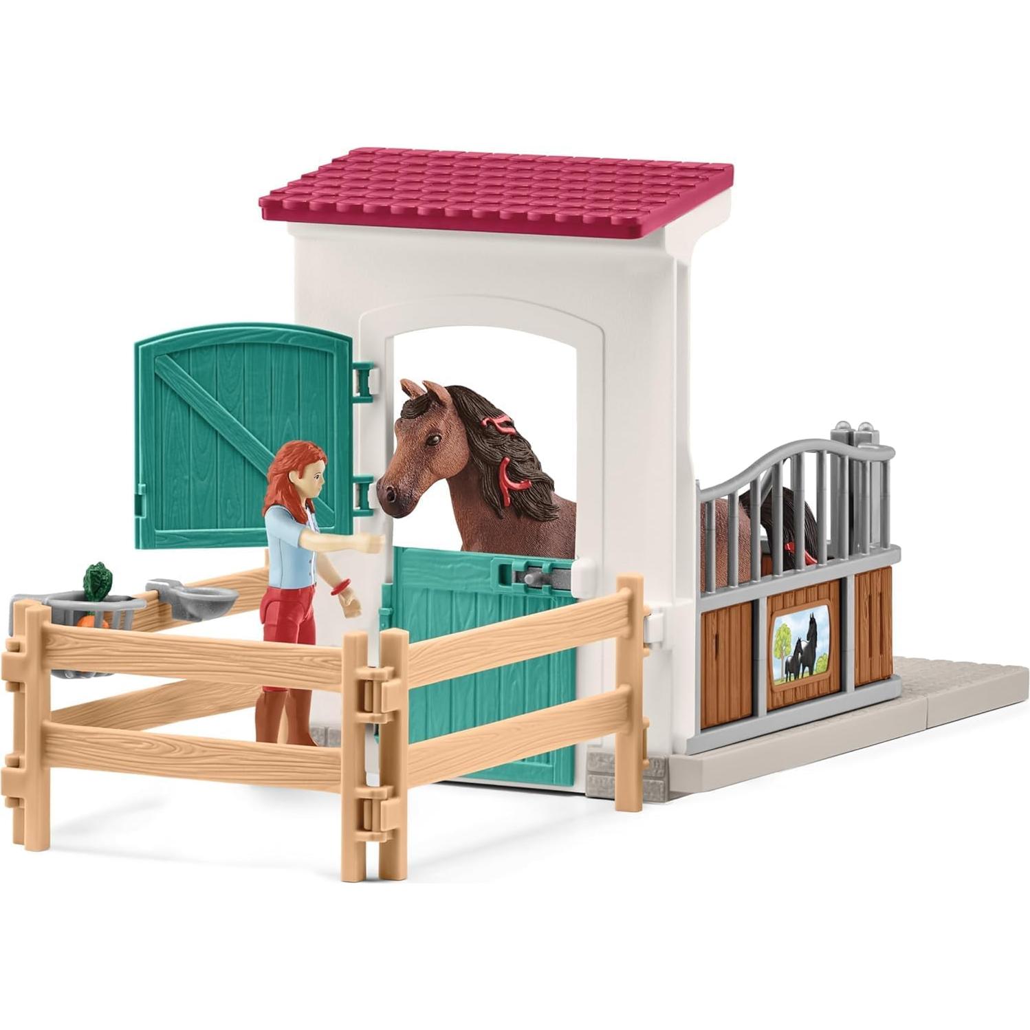 Juego de Establo Schleich 25 Piezas Hannah y Cayenne