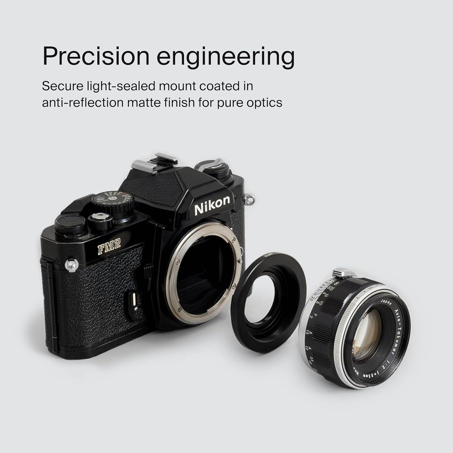 Adaptador Urth M42 a Nikon F - Manual, Aluminio, 90g