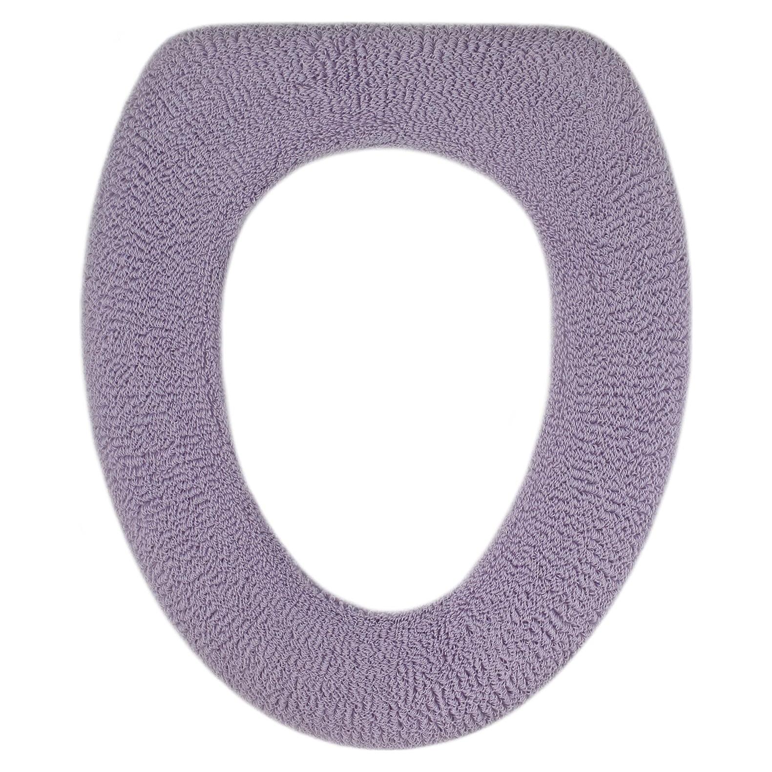 Cubierta de Asiento de Inodoro Warm-n-Comfy Lavanda Claro 35.56x45.72 cm