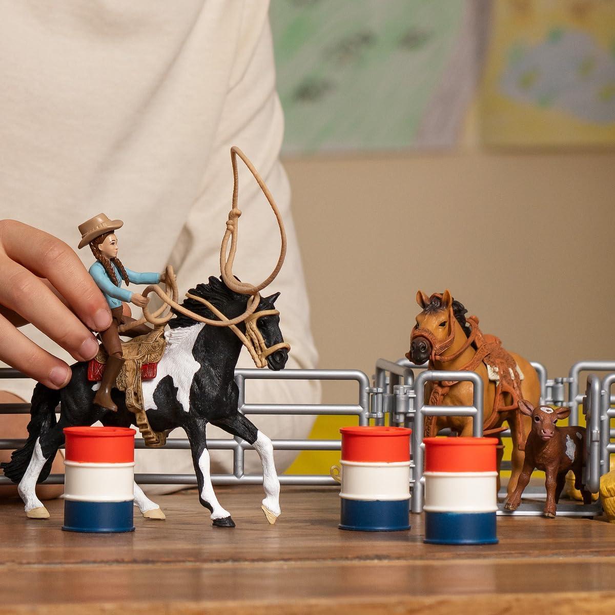 Juego de Rodeo Schleich 42 Piezas Vaquero y Vaquera