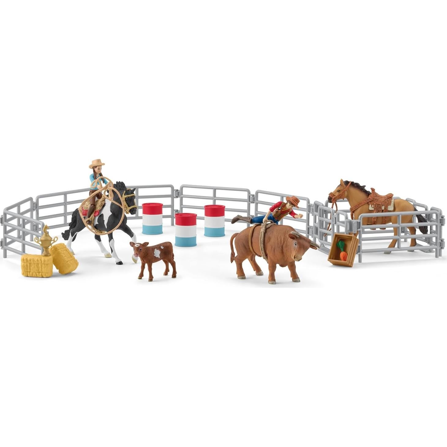 Juego de Rodeo Schleich 42 Piezas Vaquero y Vaquera