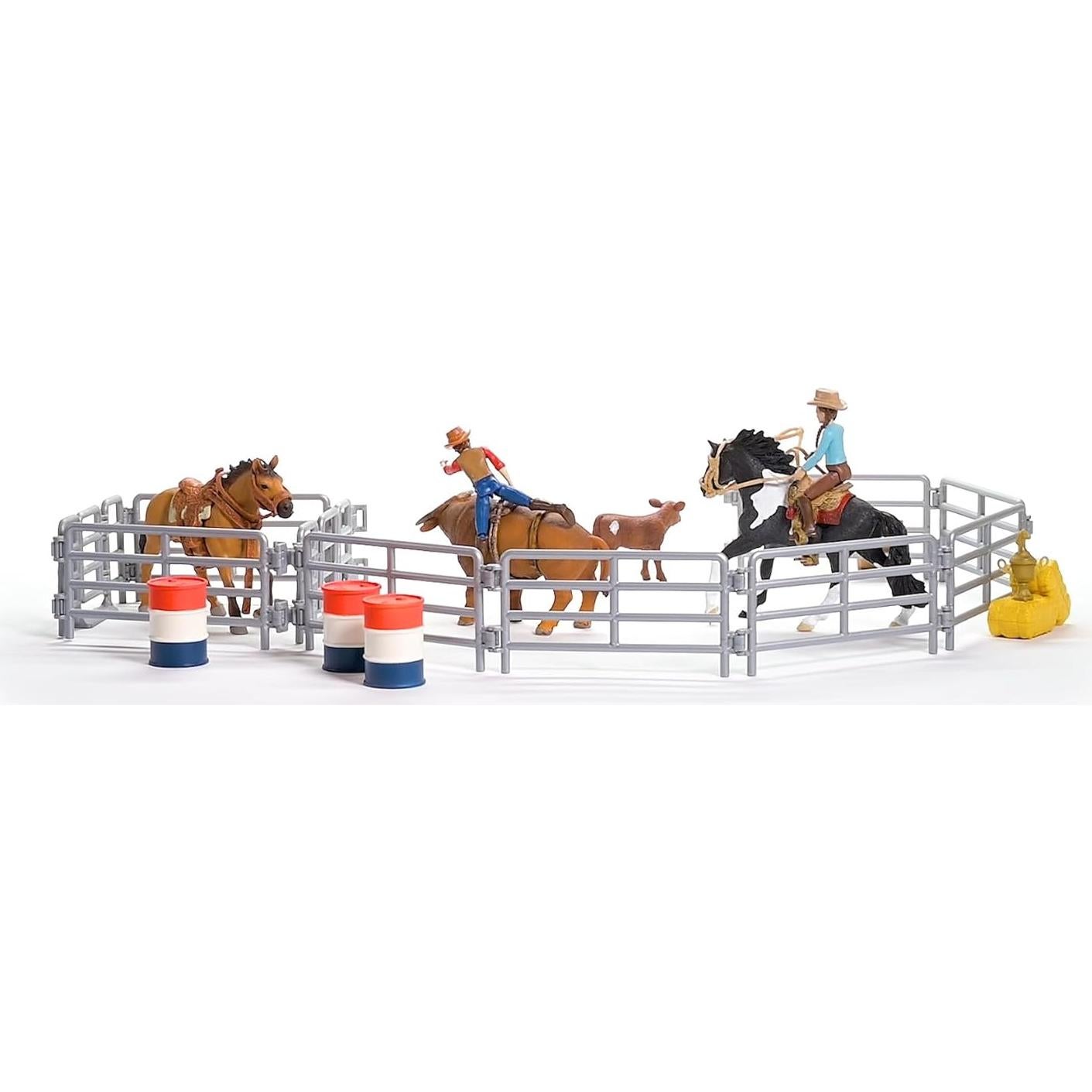 Juego de Rodeo Schleich 42 Piezas Vaquero y Vaquera