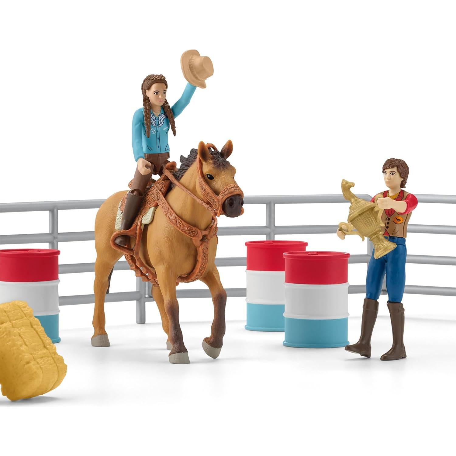 Juego de Rodeo Schleich 42 Piezas Vaquero y Vaquera