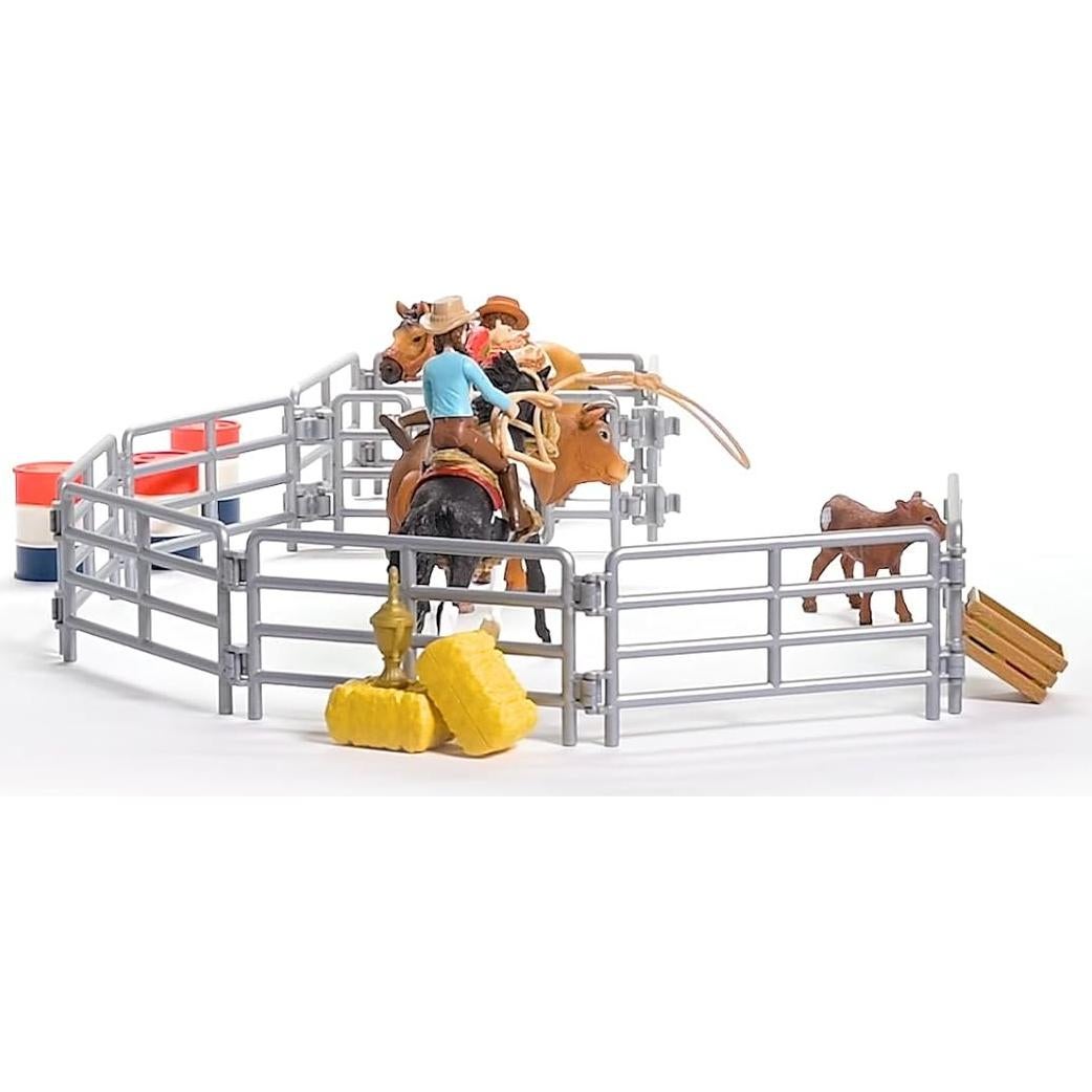Juego de Rodeo Schleich 42 Piezas Vaquero y Vaquera