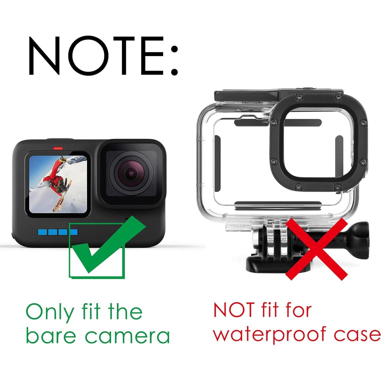 Filtro Subacuático YALLSAME para GoPro HERO9 10 11 12 - Rojo y Magenta