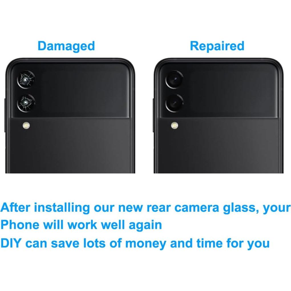 Reemplazo Lente de Cámara Samsung Galaxy Z Flip 3 - 2 Piezas