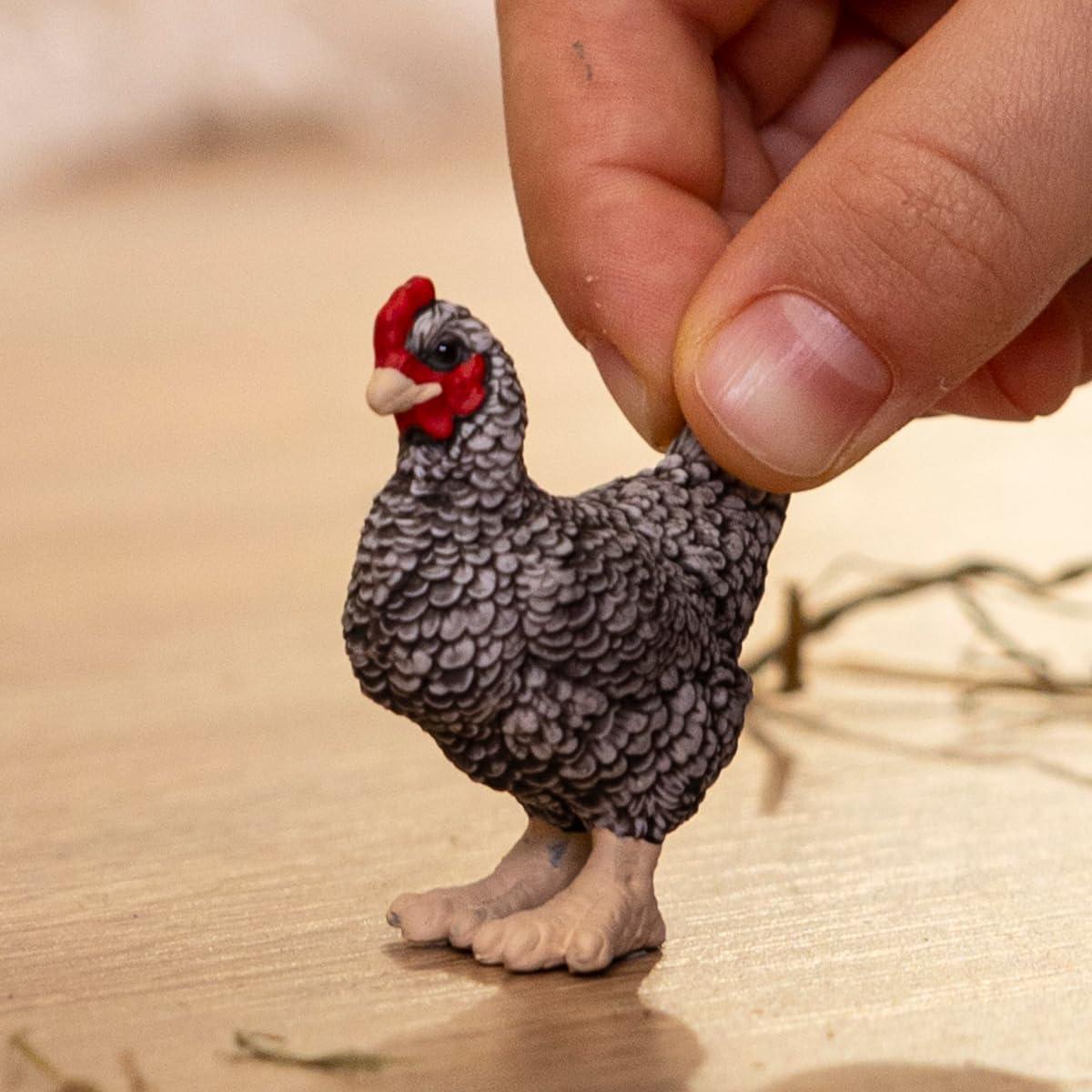 Figura de Pollo Plymouth Rock Schleich 10g para Niños 3+