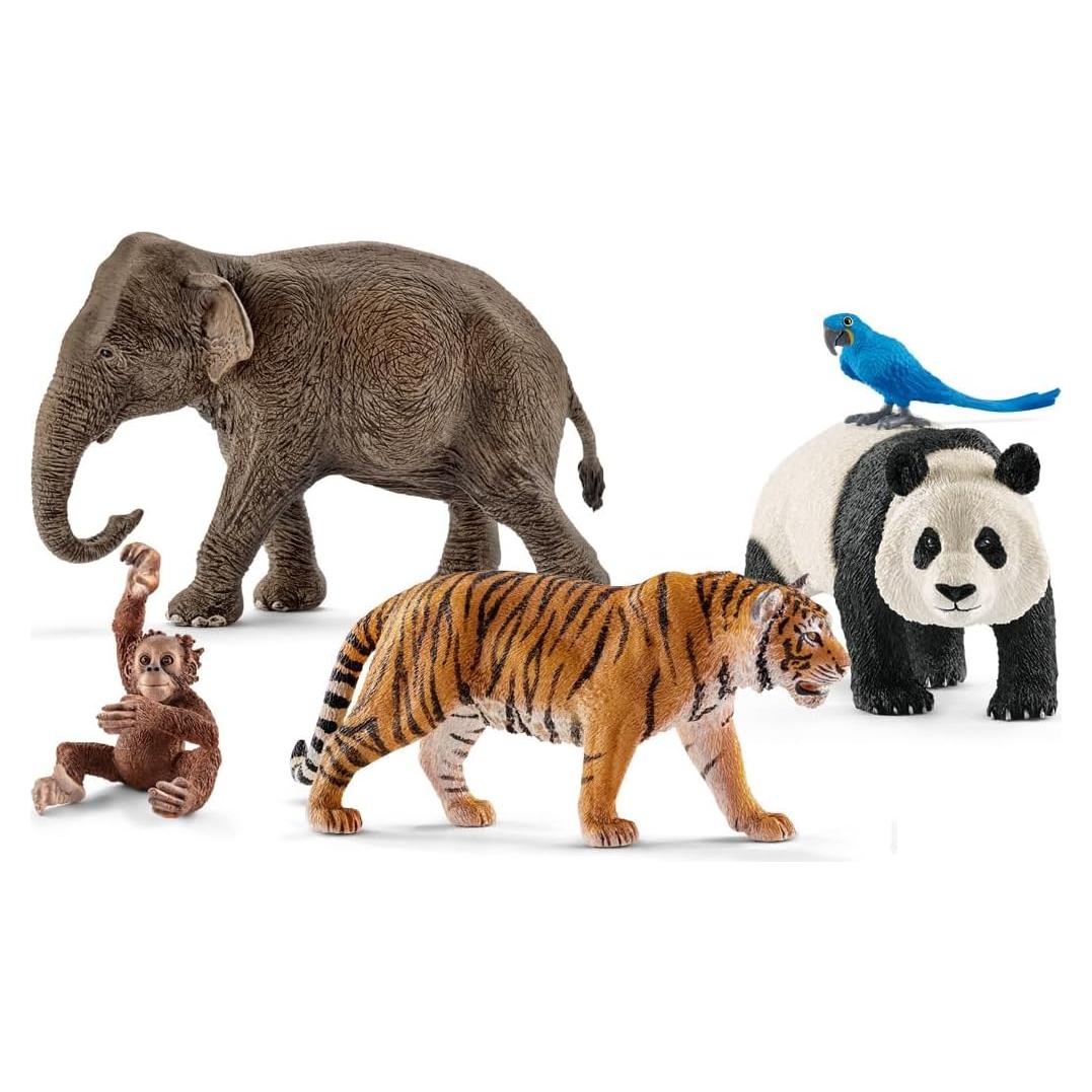 Set de Juguetes de Animales de la Selva Schleich 5 Piezas