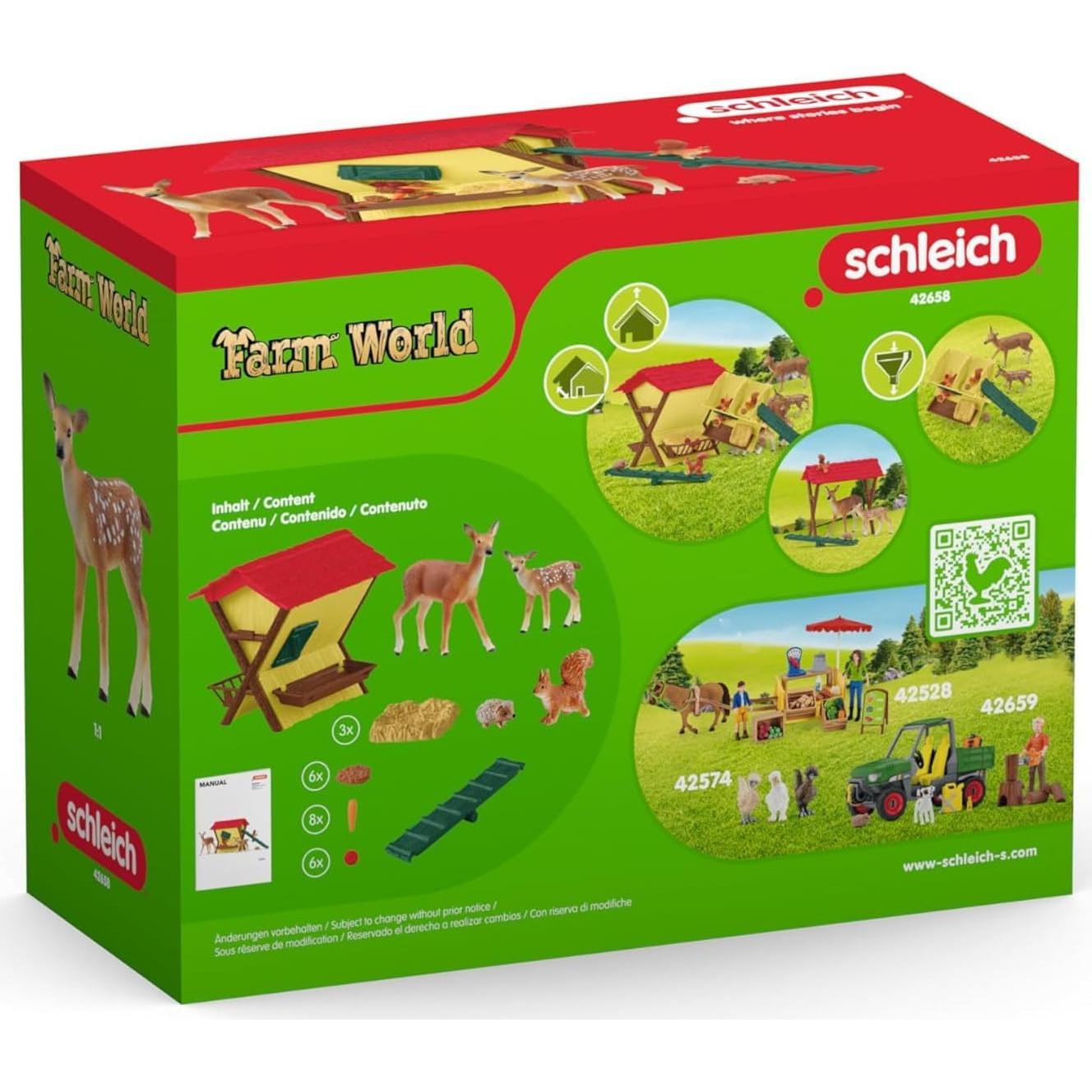 Schleich Farm World - Set 39 Piezas Animales Bosque