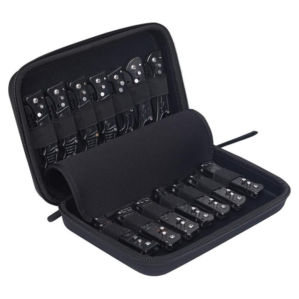 Estuche para Cuchillos de Bolsillo HERSENT 14 Ranuras Negro