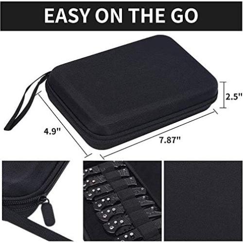 Estuche para Cuchillos de Bolsillo HERSENT 14 Ranuras Negro