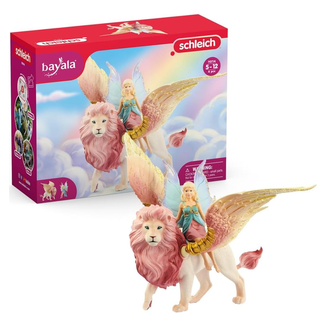 Hada en Vuelo sobre León Alado Schleich 70714, 150g