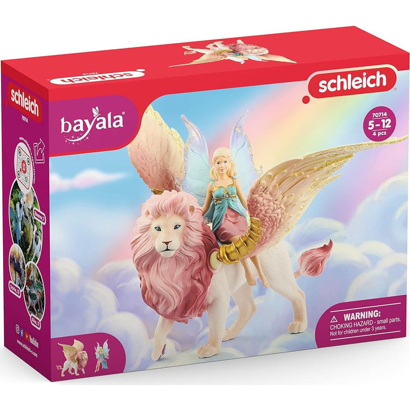 Hada en Vuelo sobre León Alado Schleich 70714, 150g