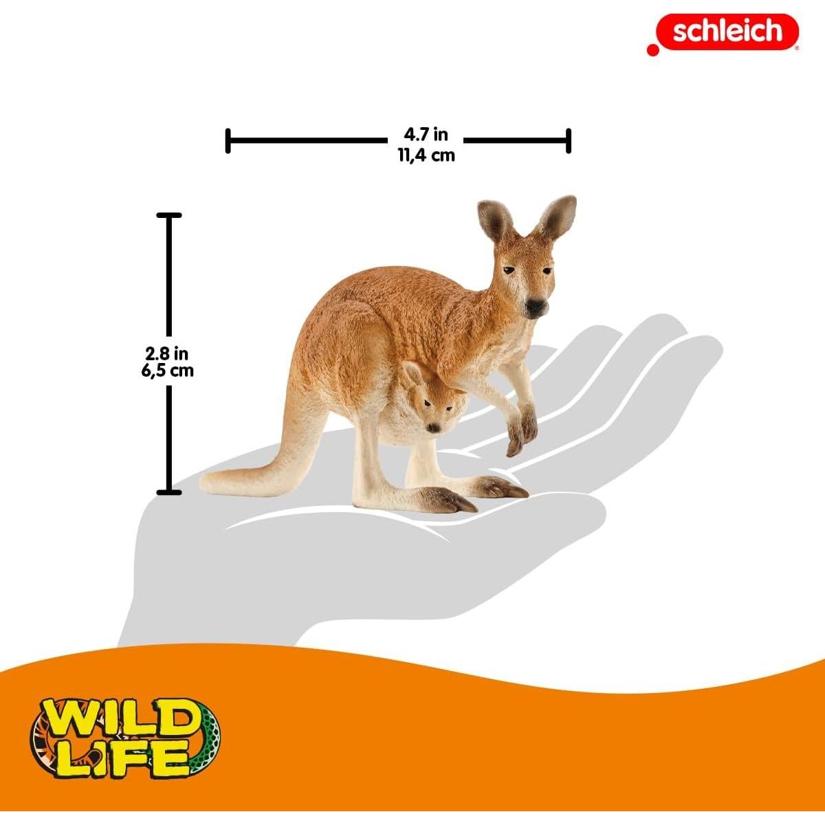 Canguro Schleich Wild Life - Figura de Juguete Educativa