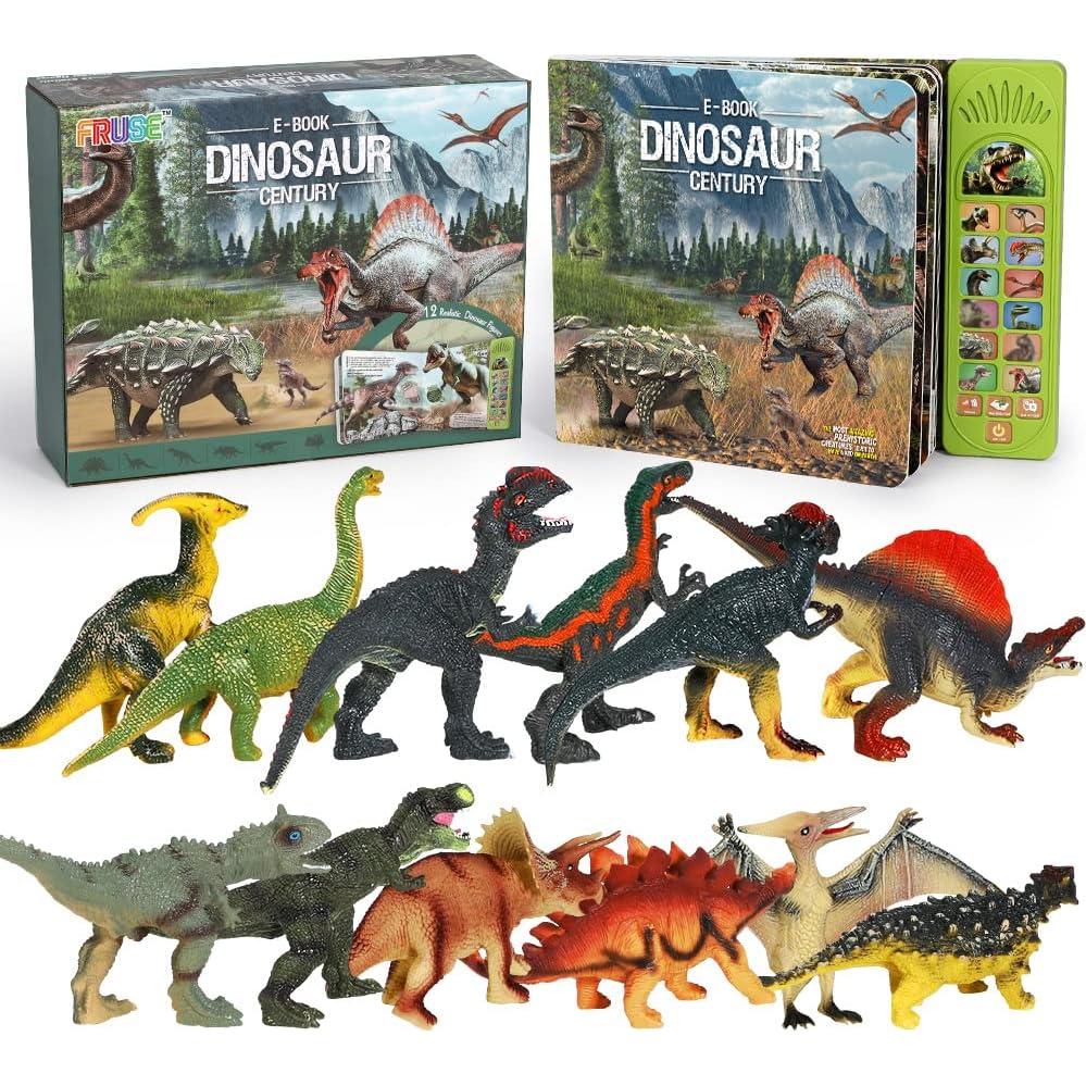 Juguetes de Dinosaurios FRUSE - 12 Figuras Interactivas