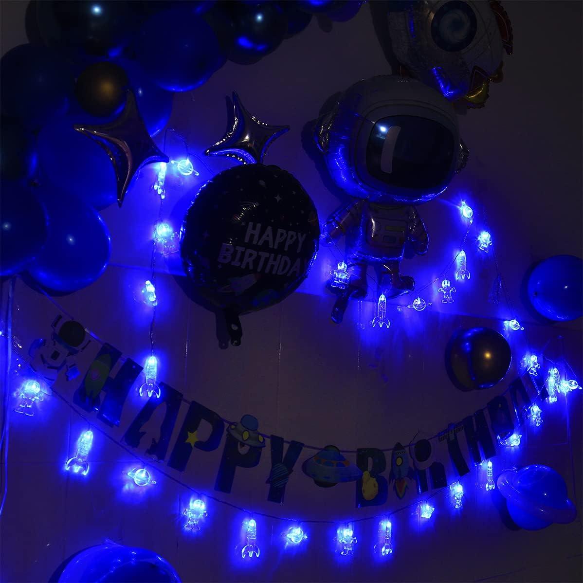 Luces de Cadena LED Mankinlu 20 LEDs 3.35 m Cohete Azul