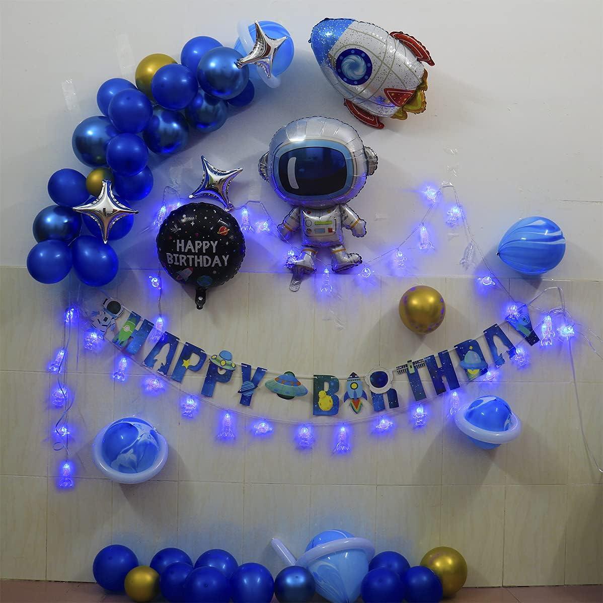 Luces de Cadena LED Mankinlu 20 LEDs 3.35 m Cohete Azul