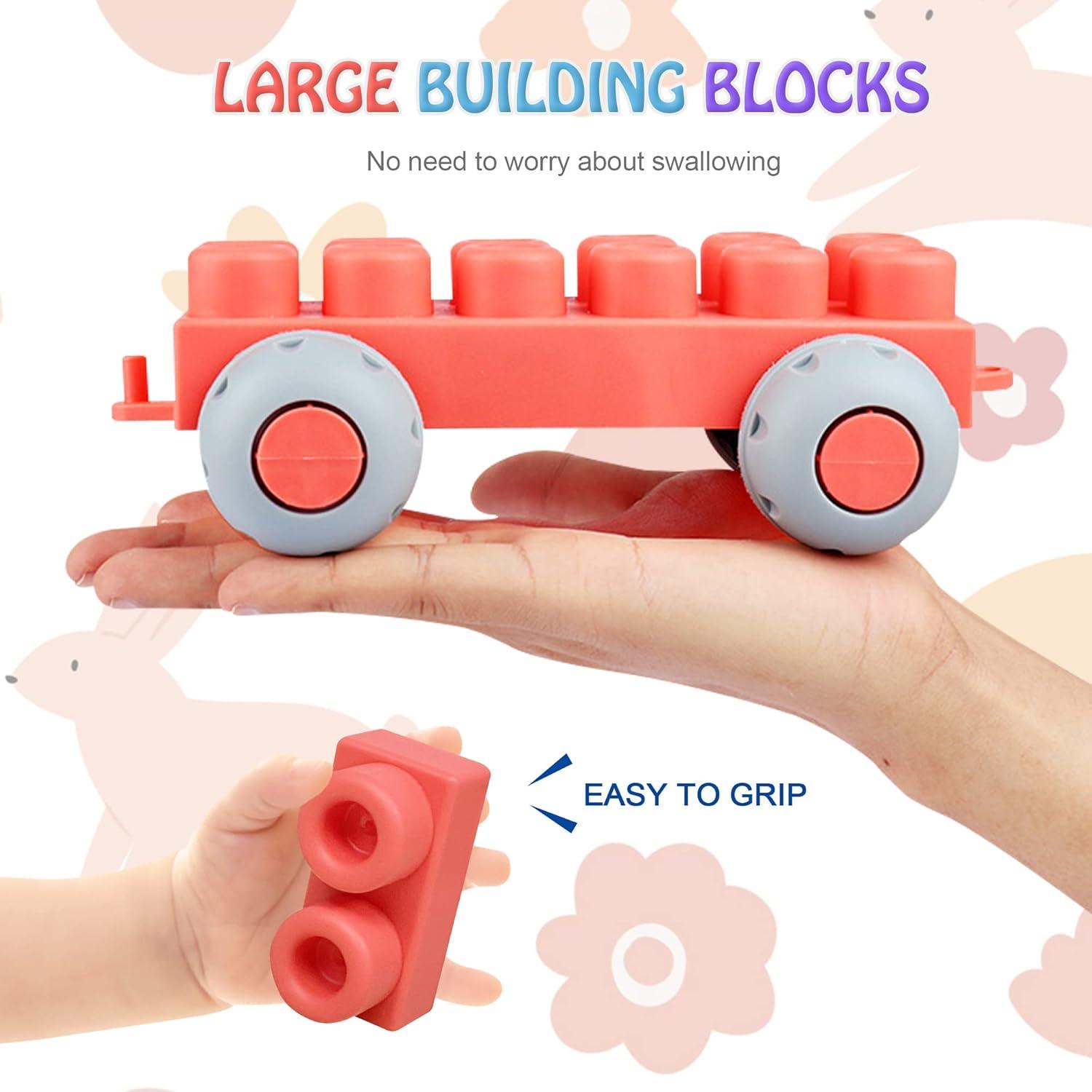 Bloques de Construcción Suaves ROHSCE 20 PCS para Bebés 6 Meses+